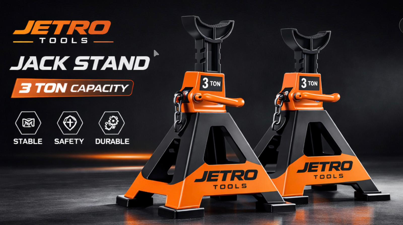 JETRO 3 ton jack stand original product visual